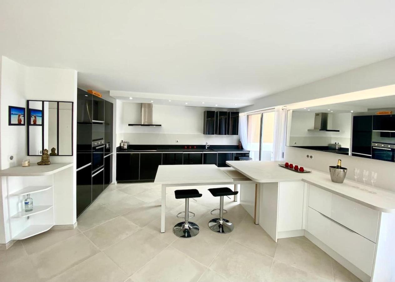 Appartement Luxe - 3 Pieces Avec Vue Mer, Piscine Et Tennis 니스 외부 사진