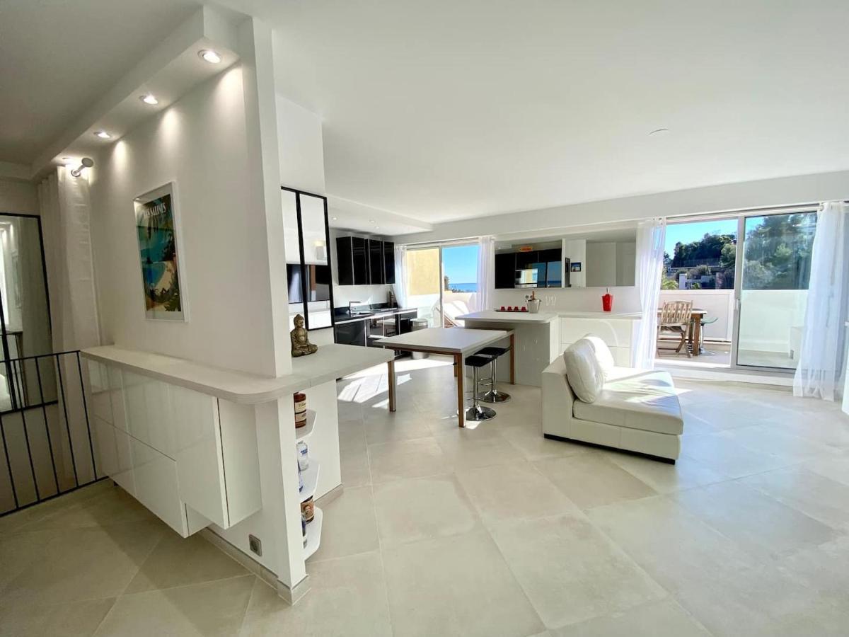 Appartement Luxe - 3 Pieces Avec Vue Mer, Piscine Et Tennis 니스 외부 사진